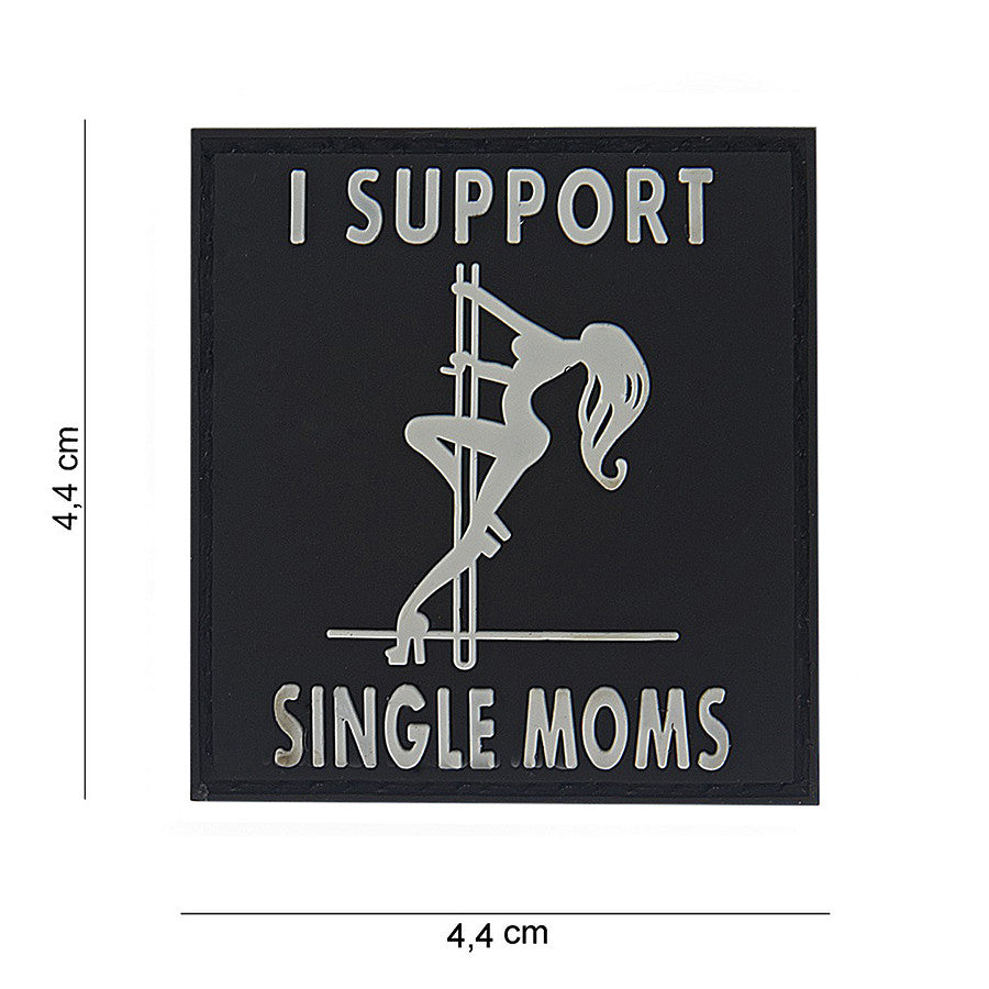 Embleem 3D PVC I support single moms #11167 - Afirmă-ți Atitudinea