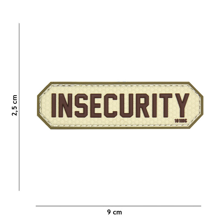 Embleem 3D PVC Insecurity coyote - Afirmă-ți Atitudinea