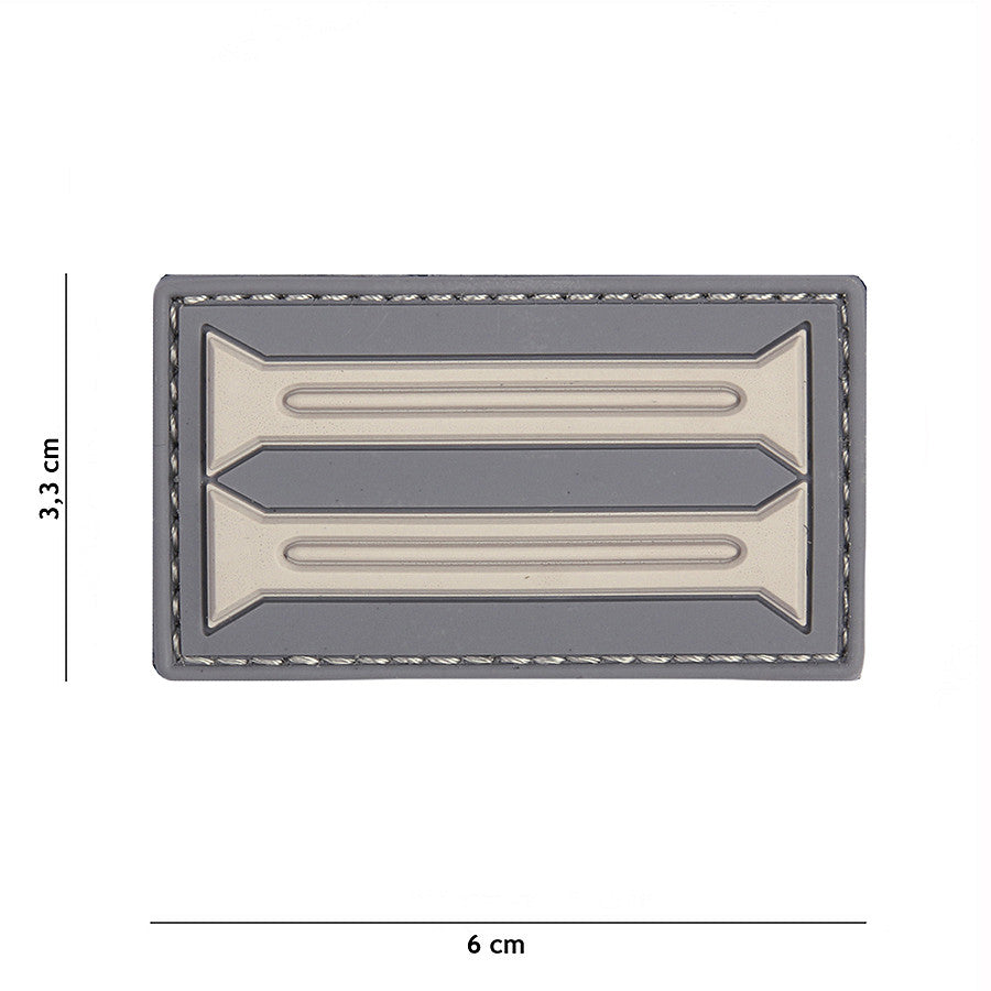 Embleem 3D PVC Insignia Germană Gri - Afirmă-ți Identitatea Tactică