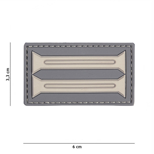 Embleem 3D PVC Insignia Germană Gri - Afirmă-ți Identitatea Tactică