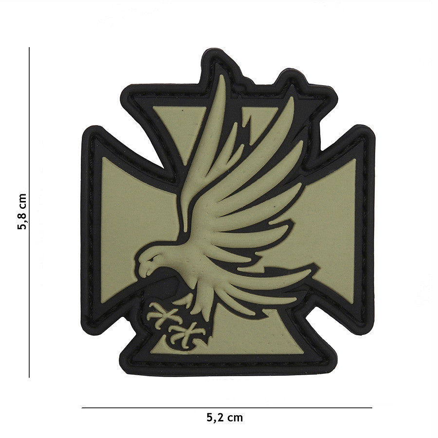 Embleem 3D PVC Iron Eagle Verde - Semnal Distincție Supremă
