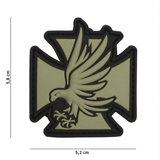 Embleem 3D PVC Iron Eagle Verde - Semnal Distincție Supremă