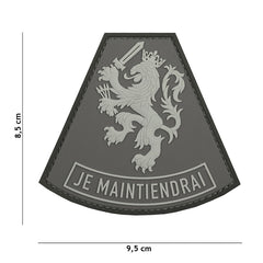 Embleem 3D PVC Je Maintiendrai Gri Tactical Gear - Afirmă-ți Rezistența