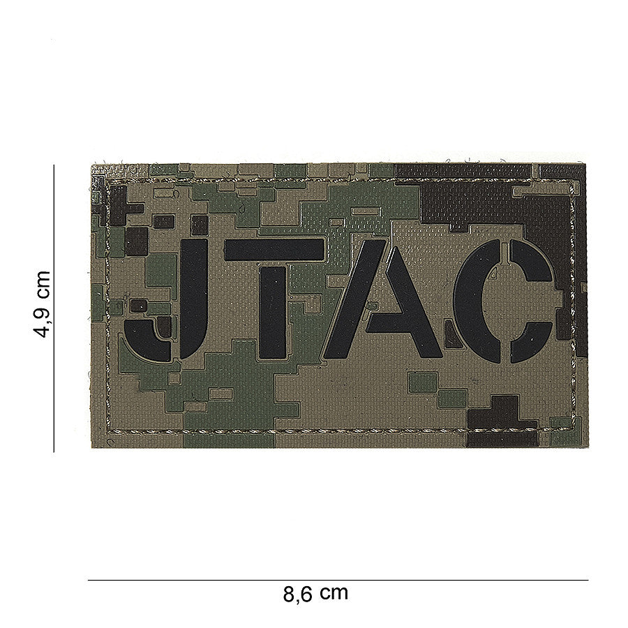 Embleem 3D PVC JTAC Digital Woodland - Identificare Tactică Durabilă