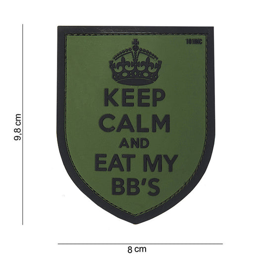 Embleem 3D PVC Keep Calm Verde - Spirit de Neclintit