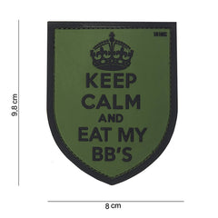 Embleem 3D PVC Keep Calm Verde - Spirit de Neclintit