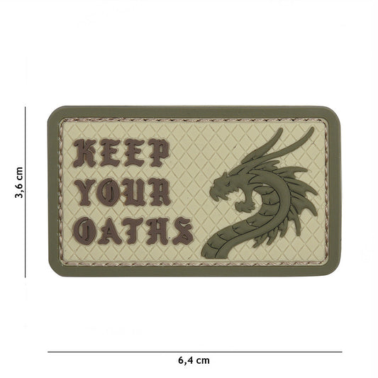 Embleem 3D PVC Keep Your Oaths Coyote - Afirmă-ți Principiile!