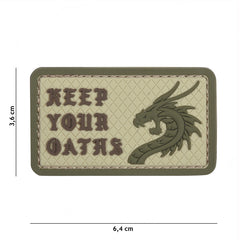 Embleem 3D PVC Keep Your Oaths Coyote - Afirmă-ți Principiile!