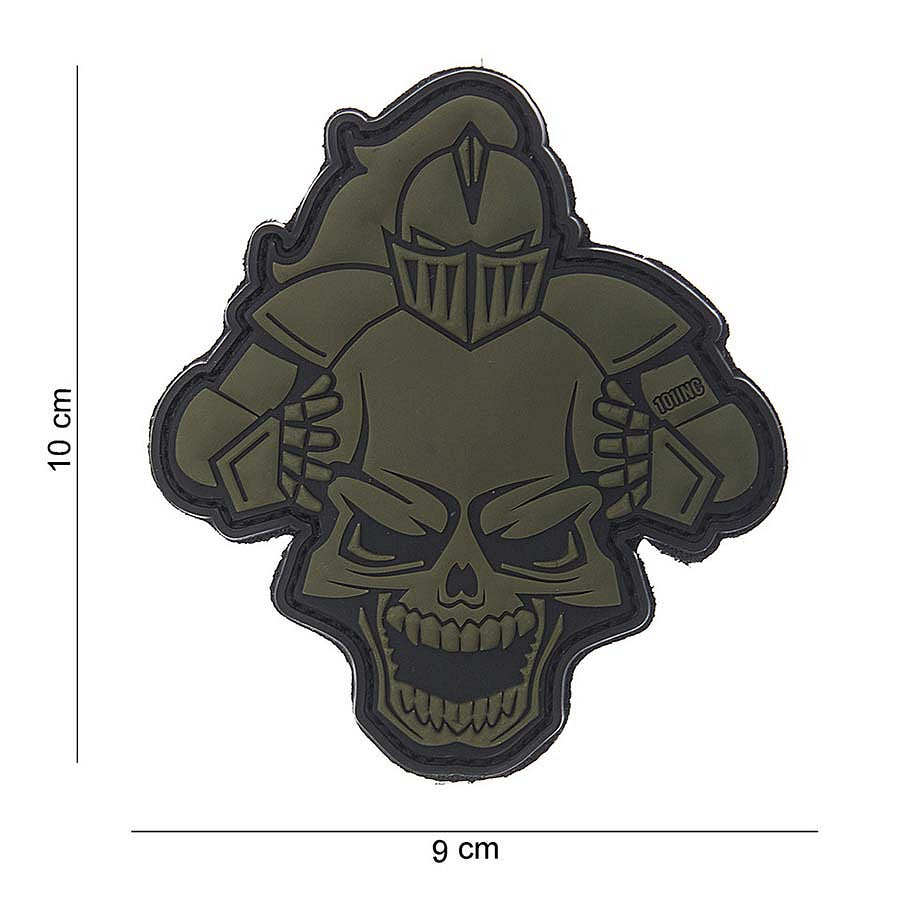 Embleem 3D PVC Knight #10107 Verde - Afirmă-ți Identitatea Tactică