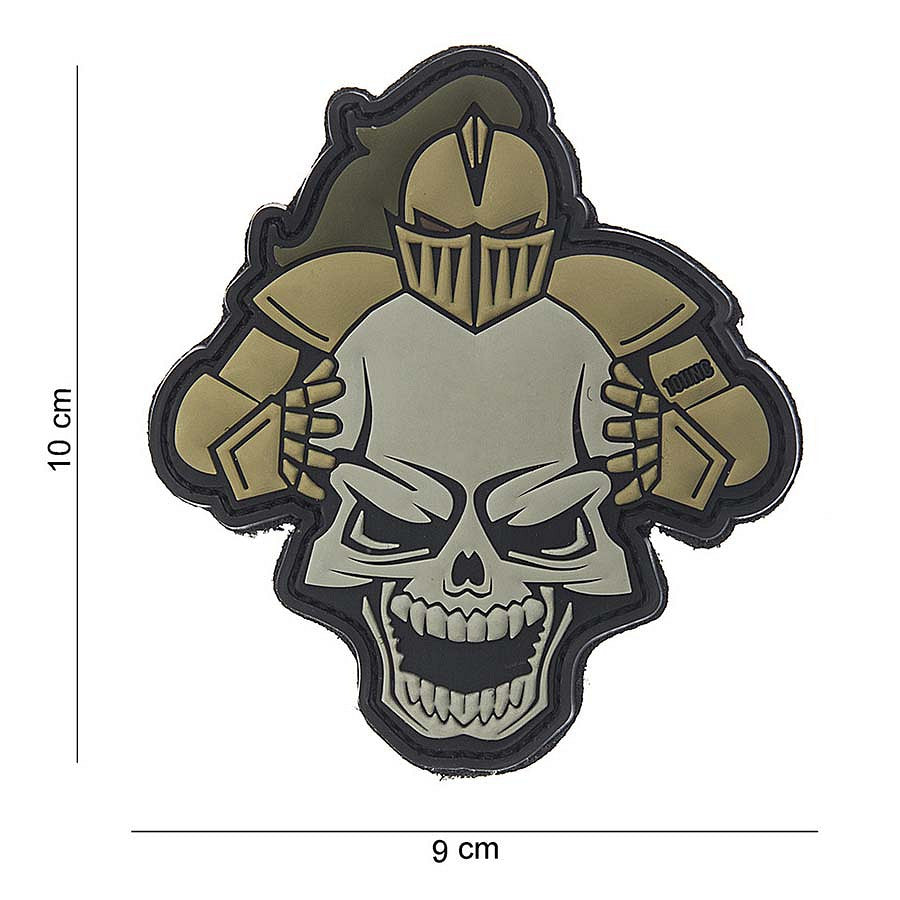 Embleem 3D PVC Knight beige #10108 - Simbol de Forță și Onoare