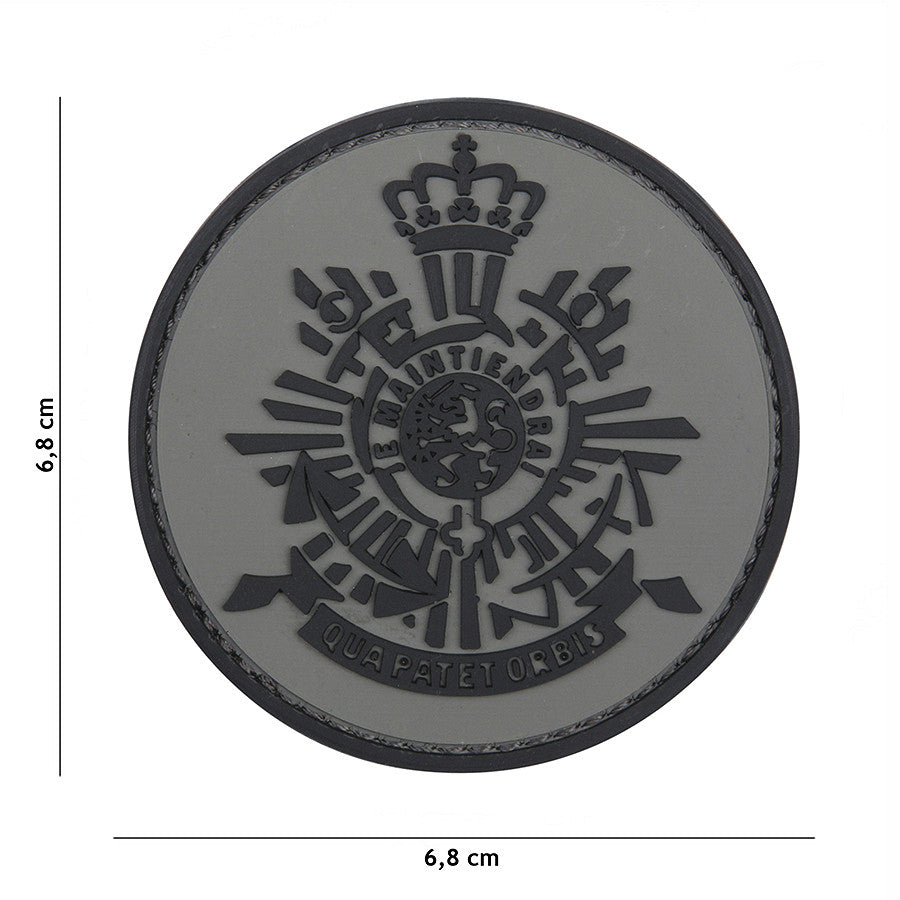 Embleem 3D PVC Korps Mariniers Gri - Afirmă-ți Identitatea Tactică
