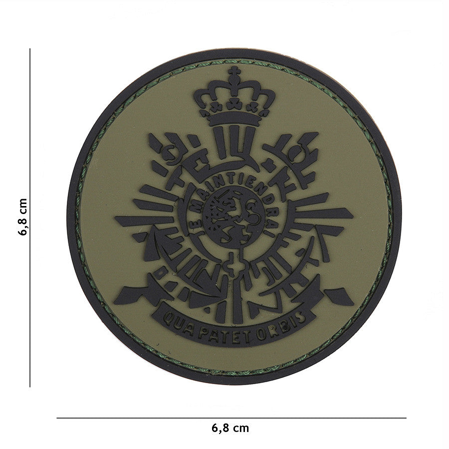 Embleem 3D PVC Korps Mariniers Verde/Negru - Afirmă-ți Spiritul Elitist