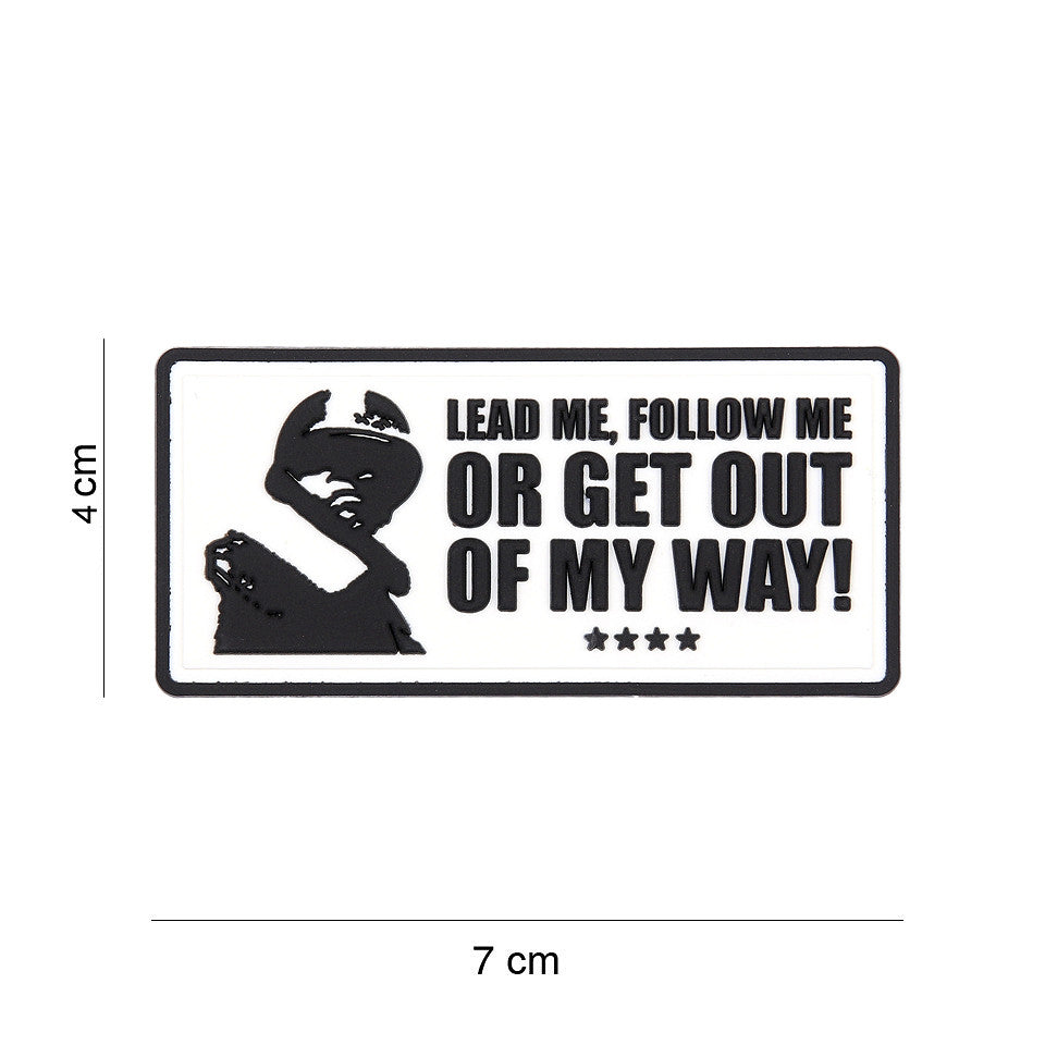 Embleem 3D PVC Lead me, follow me - Afirmă Liderul Din Tine