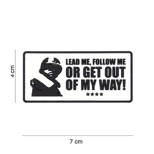 Embleem 3D PVC Lead me, follow me - Afirmă Liderul Din Tine