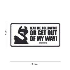 Embleem 3D PVC Lead me, follow me - Afirmă Liderul Din Tine