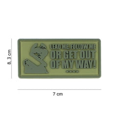 Embleem 3D PVC Lead me, follow me Verde - Declară-ți Poziția Clar