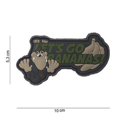 Embleem 3D PVC Let's go bananas Beige Military-Shop - Stil Tactic Personalizat