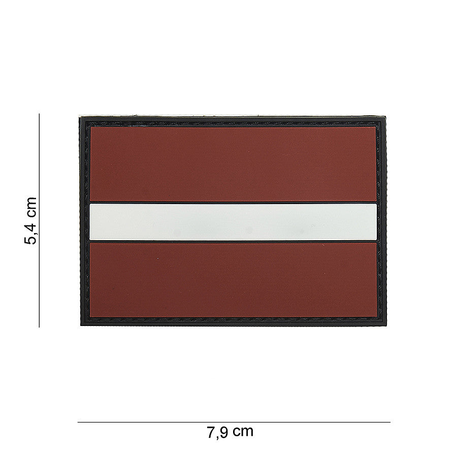 Embleem 3D PVC Letland #15070 - Personalizare Rapidă, Stil Durabil
