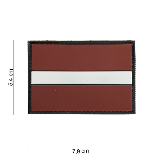 Embleem 3D PVC Letland #15070 - Personalizare Rapidă, Stil Durabil