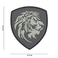 Embleem 3D PVC Leu Olandez Gri - Stil, Aderență și Durabilitate