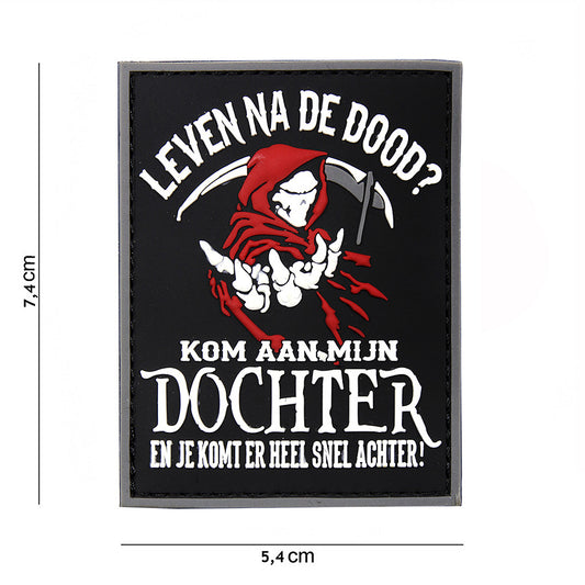 Embleem 3D PVC Leven na de dood #20077 Tactical - Afirmă-ți prezența cu impact