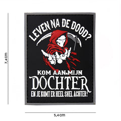 Embleem 3D PVC Leven na de dood #20077 Tactical - Afirmă-ți prezența cu impact