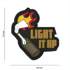 Embleem 3D PVC Light it up Zwart - Afirmă-ți prezența