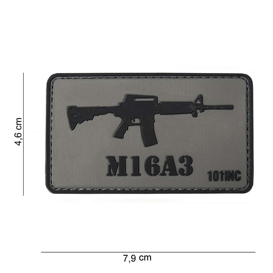 Embleem 3D PVC M16A3 - Semnul Tău de Forță și Precizie
