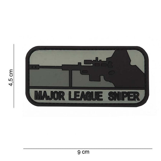 Embleem 3D PVC Major League Sniper Dark Negru - Afirmă-ți precizia de elită