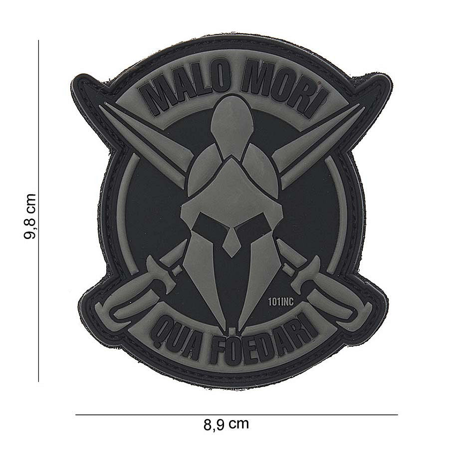 Embleem 3D PVC Malo Mori Gri - Identitate Fără Compromis
