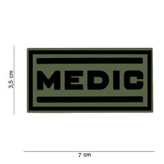 Embleem 3D PVC Medic Verde Tactical - Identificare Vitală în Misiune