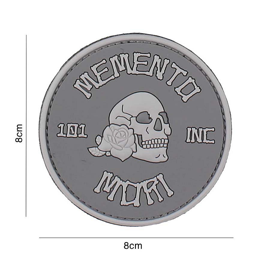 Embleem 3D PVC Memento Mori Gri 101 INC - Mesaj Tactic Profund