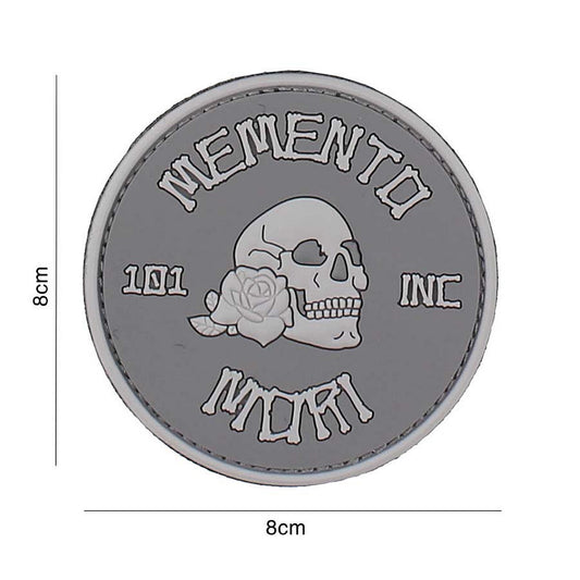 Embleem 3D PVC Memento Mori Gri 101 INC - Mesaj Tactic Profund