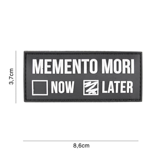 Embleem 3D PVC Memento Mori Negru - Simbolul Puterii Mentale