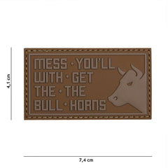 Embleem 3D PVC Mess you'll coyote - Identitate Tactică Fără Compromis
