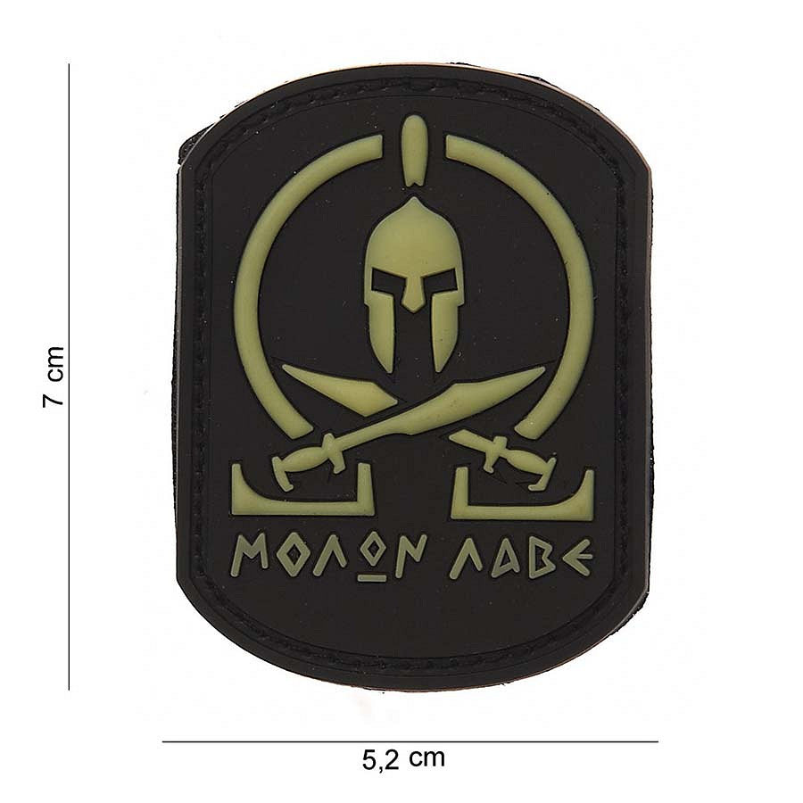 Embleem 3D PVC Molon Labe Spartan SWAT - Afirmă-ți Curajul Tactic