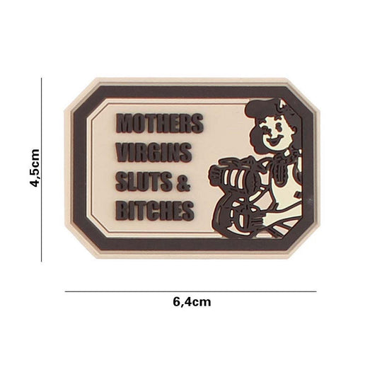 Embleem 3D PVC Mothers Virgins Bej - Afirmă-ți Identitatea Tactică