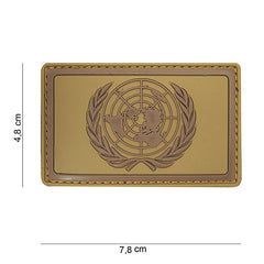 Embleem 3D PVC Natiunilor Unite Maro - Recunoaștere Tactică Durabilă