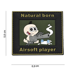 Embleem 3D PVC natural born #15046 Custom Design - Afirmă-ți Identitatea