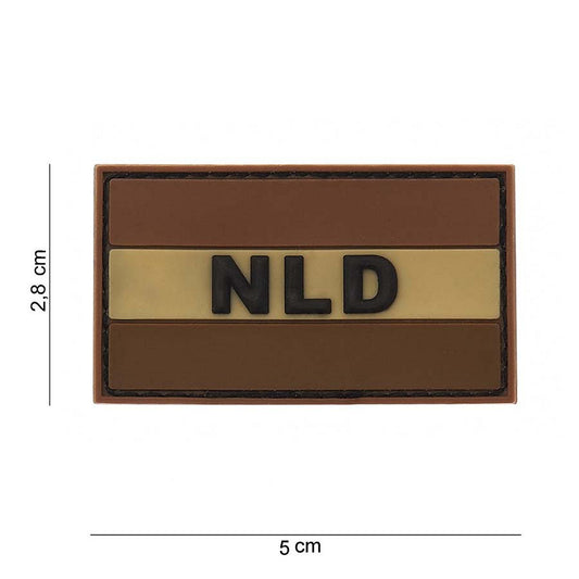 Embleem 3D PVC NLD Desert - Identificare Tactică Autentică
