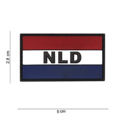 Embleem 3D PVC NLD rosu/alb/albastru - Mândrie Națională Durabilă