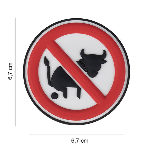 Embleem 3D PVC No Bullshit #4101 - Mesaj Clar, Atitudine Ferma