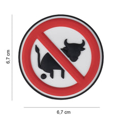 Embleem 3D PVC No Bullshit #4101 - Mesaj Clar, Atitudine Ferma