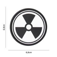 Embleem 3D PVC Nuclear Alb #2116 Tactical - Mesaj Strategic Distinctiv