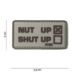 Embleem 3D PVC Nut up Beige - Gata de Acțiune
