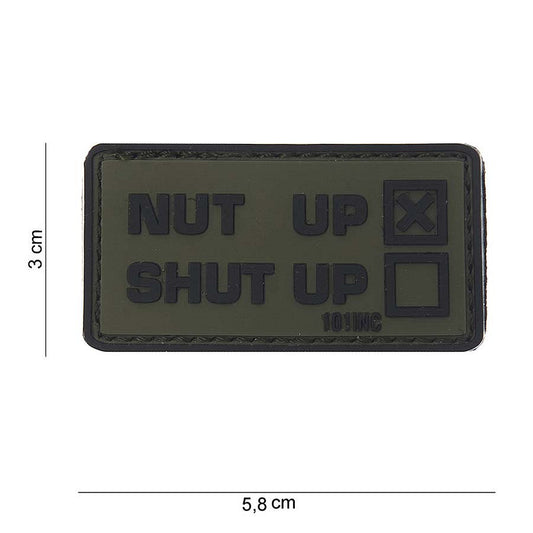 Embleem 3D PVC Nut Up Verde - Declarație de Forță Tactică