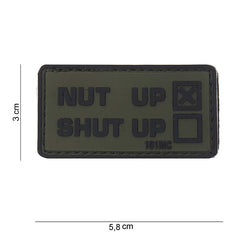 Embleem 3D PVC Nut Up Verde - Declarație de Forță Tactică