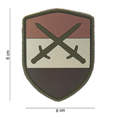 Embleem 3D PVC Olanda Deșert Sabie - Afirmă-ți Identitatea Tactică