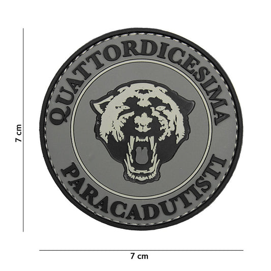Embleem 3D PVC Paracadutisti Gri - Semn de Apartenență și Curaj