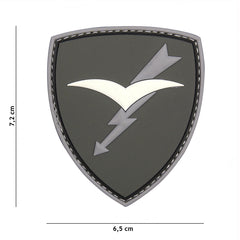 Embleem 3D PVC Paratroopers Brigade Folgore Grijs - Mândria Parașutiștilor